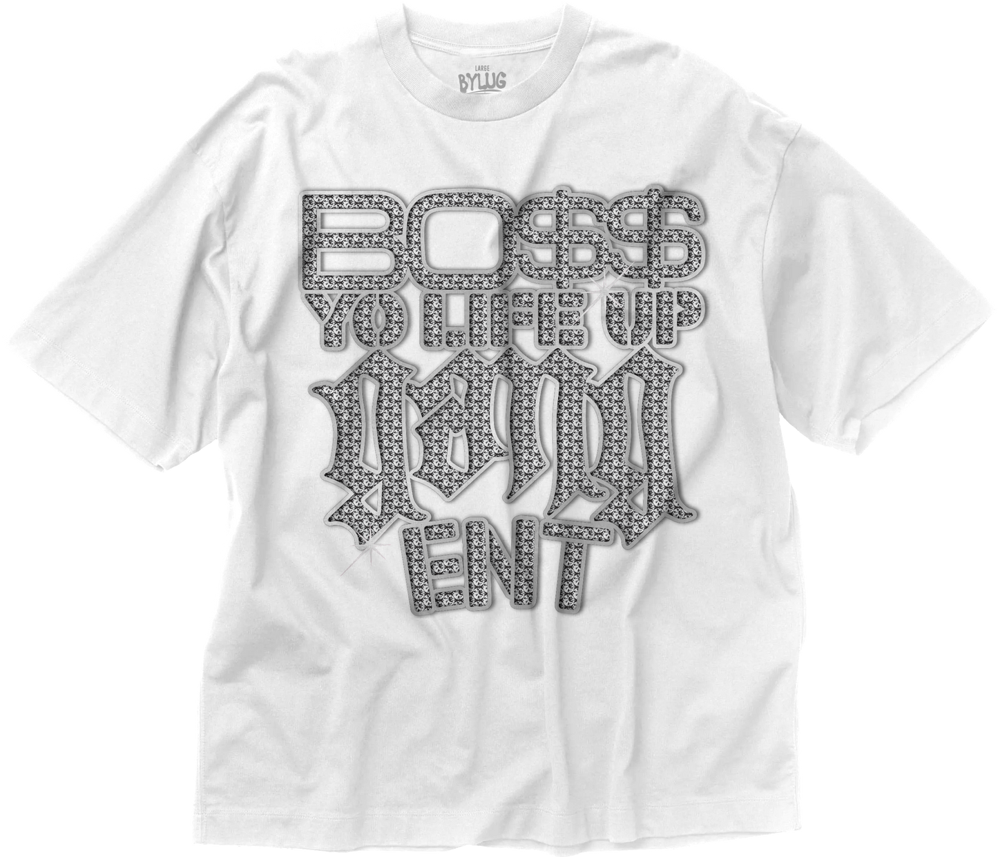 (NEW) Bo$$ Yo LIFE UP TEE {White}