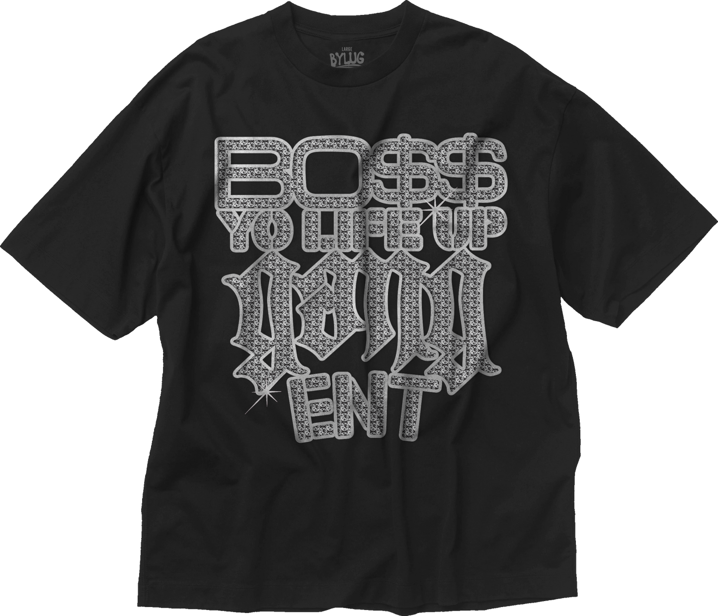 (NEW) Bo$$ Yo LIFE UP TEE {Black}
